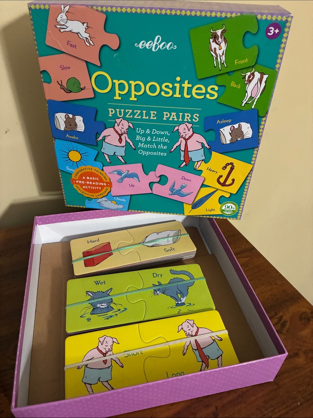 eeBoo OPPOSITES PUZZLE PAIRS